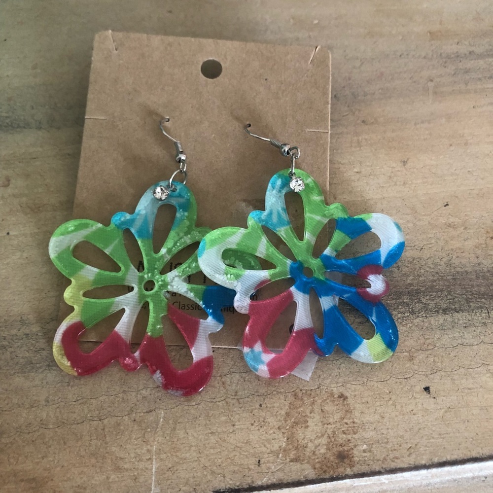 Flower earrings